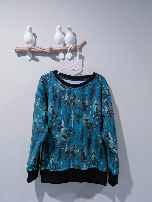 Astra Hollow Kids Drop Shoulder Sweater 6Y