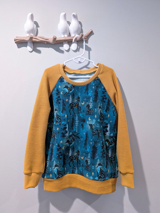 Astra Hollow Kids Raglan Sweater 8Y