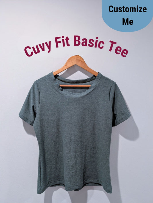 CUSTOM Basic Tee - Curvy Fit