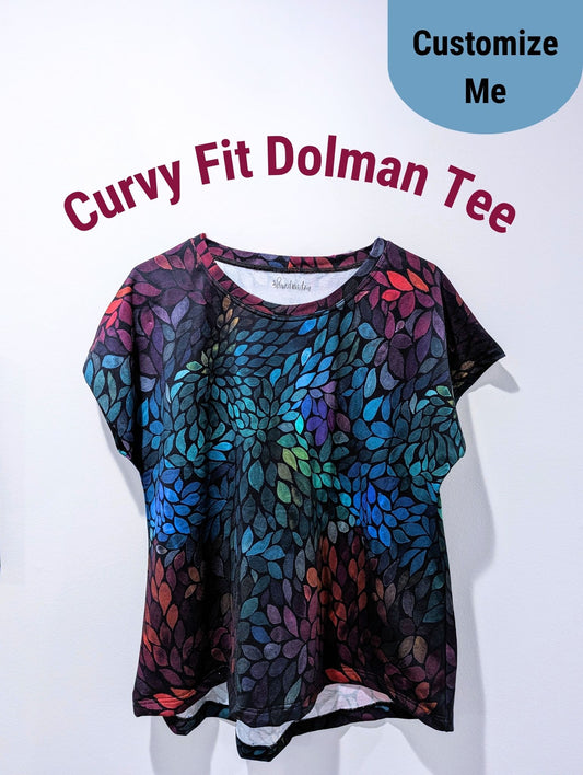 CUSTOM Curved Hem Dolman Tee - Curvy Fit