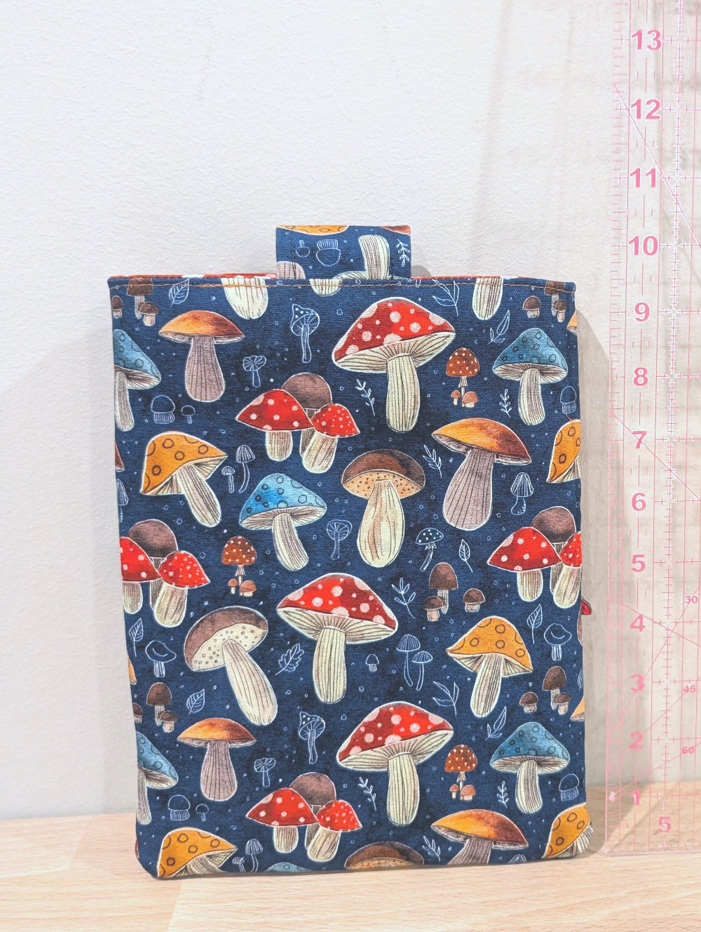 Mushroom Book/Tablet/eReader Sleeve with Zip Pocket