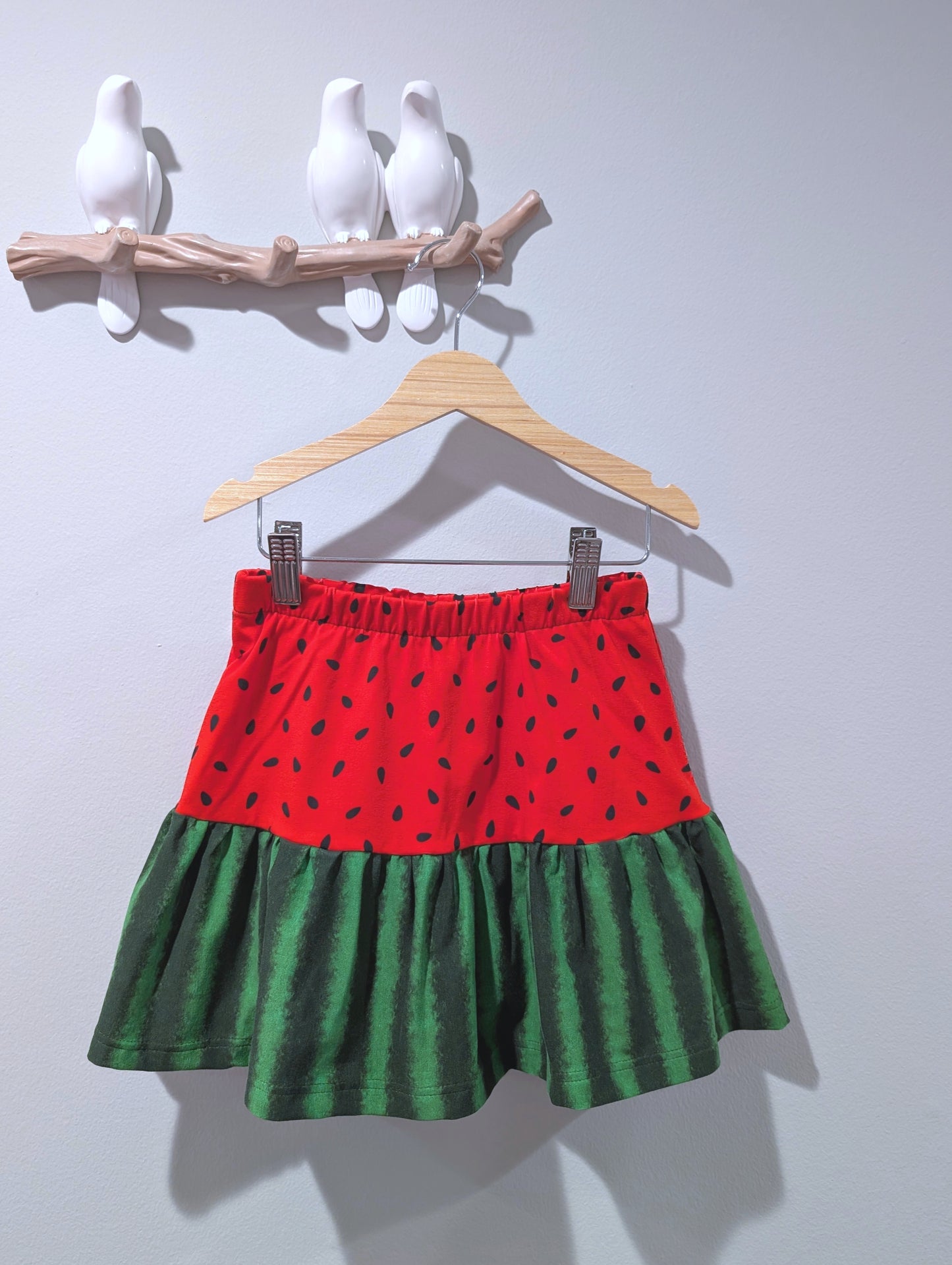 Watermelon Ruffle Skirt with Shorts