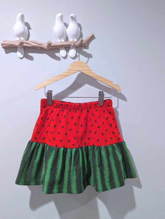 Watermelon Ruffle Skirt with Shorts