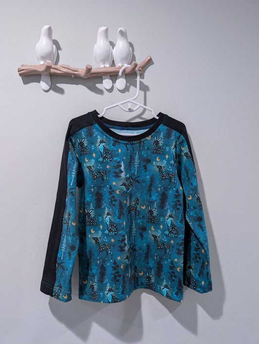 Astra Hollow Sleeve Stripe Long Sleeved Shirt 5T